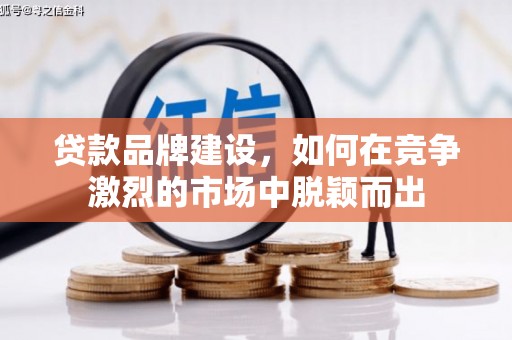水里贷款品牌建设，如何在竞争激烈的市场中脱颖而出