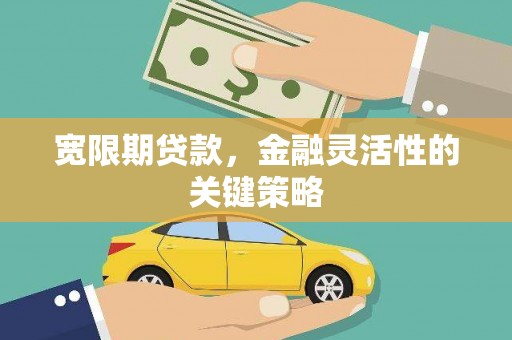 梅山宽限期贷款，金融灵活性的关键策略
