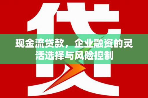 双城现金流贷款，企业融资的灵活选择与风险控制