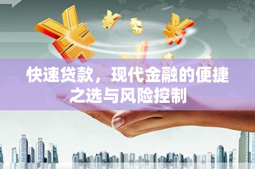 长城快速贷款，现代金融的便捷之选与风险控制