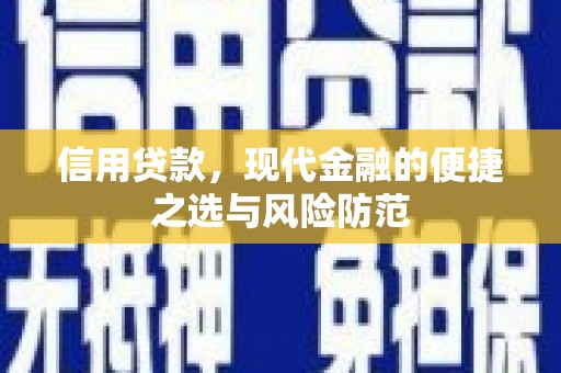 涞水信用贷款，现代金融的便捷之选与风险防范