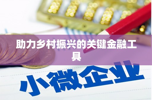 将军助力乡村振兴的关键金融工具