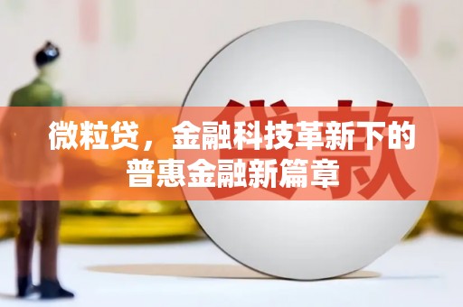 讷河微粒贷，金融科技革新下的普惠金融新篇章