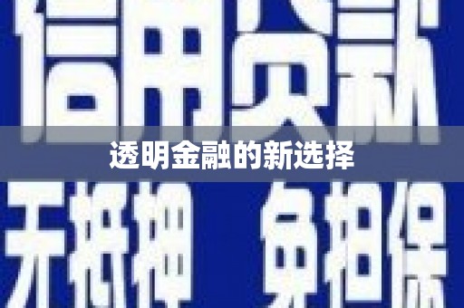 延庆透明金融的新选择