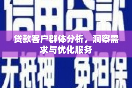 温泉贷款客户群体分析，洞察需求与优化服务